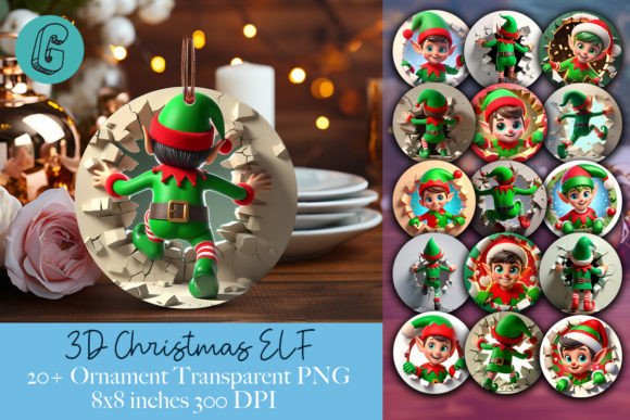 3D Cute ELF Christmas Ornament Bundle Review