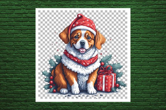 A Cute Dog Decorate with Christmas: Premium Illustrations for Holiday Campaigns