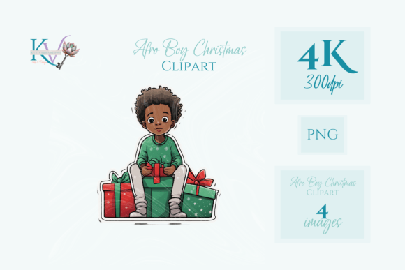 Afro Boys Cartoon Christmas Theme: A Review of These Illustrations
