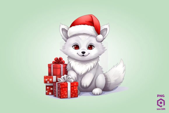 Arctic Fox with Christmas Gifts: A Designer's Review of Festive Illustrations