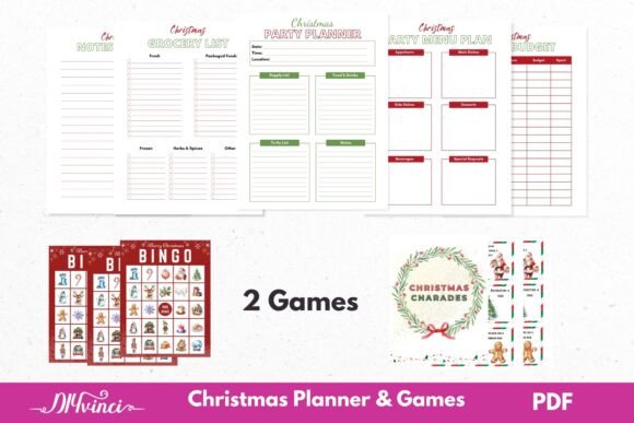 Christmas Party Planner Games: Illustrations for Modern Publishing