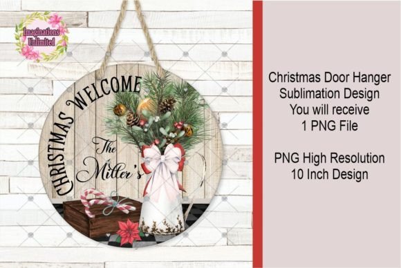 Christmas Round Sublimation Design for Festive Illustrations