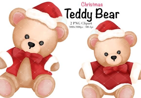 Christmas Teddy Bear Clipart: Freebies for Festive Branding