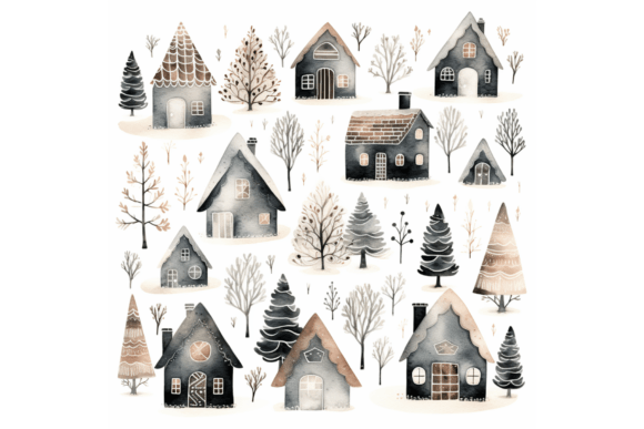 Skandinavian Christmas Clipart Review for Embroidery