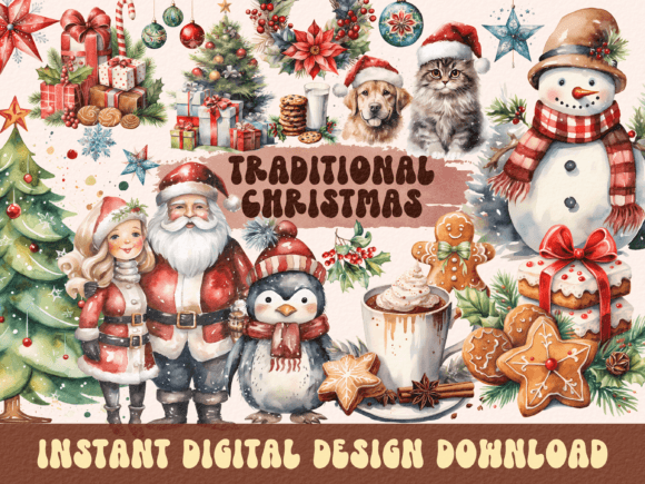 Traditional Christmas, 150 Designs: A Review of Seasonal Illustrations