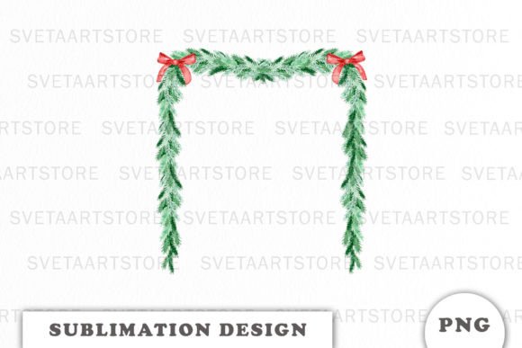 Watercolor Christmas Decor Sublimation: Festive Illustrations for Local Brands